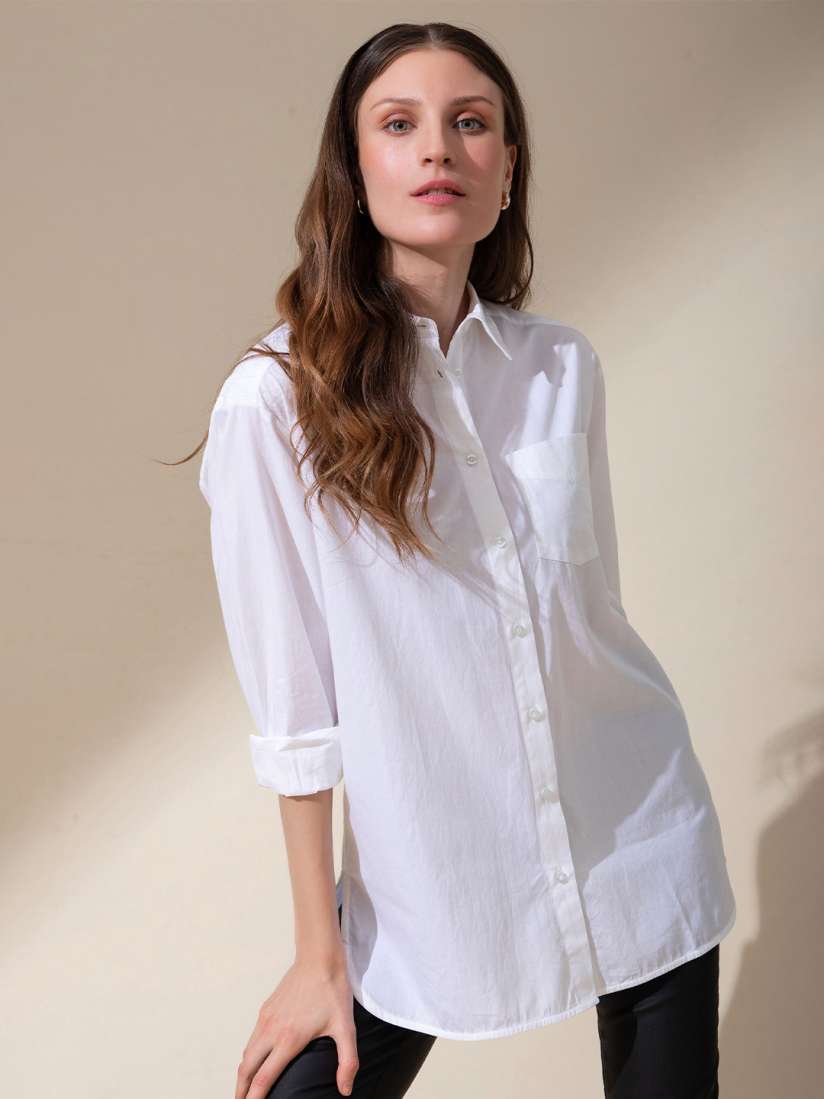 White casual shirt womens online
