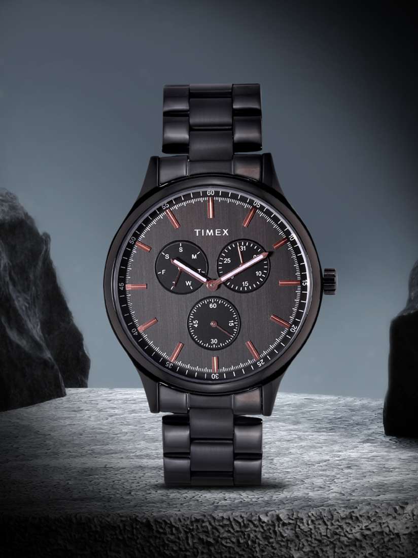 Timex black chronograph watch cheap