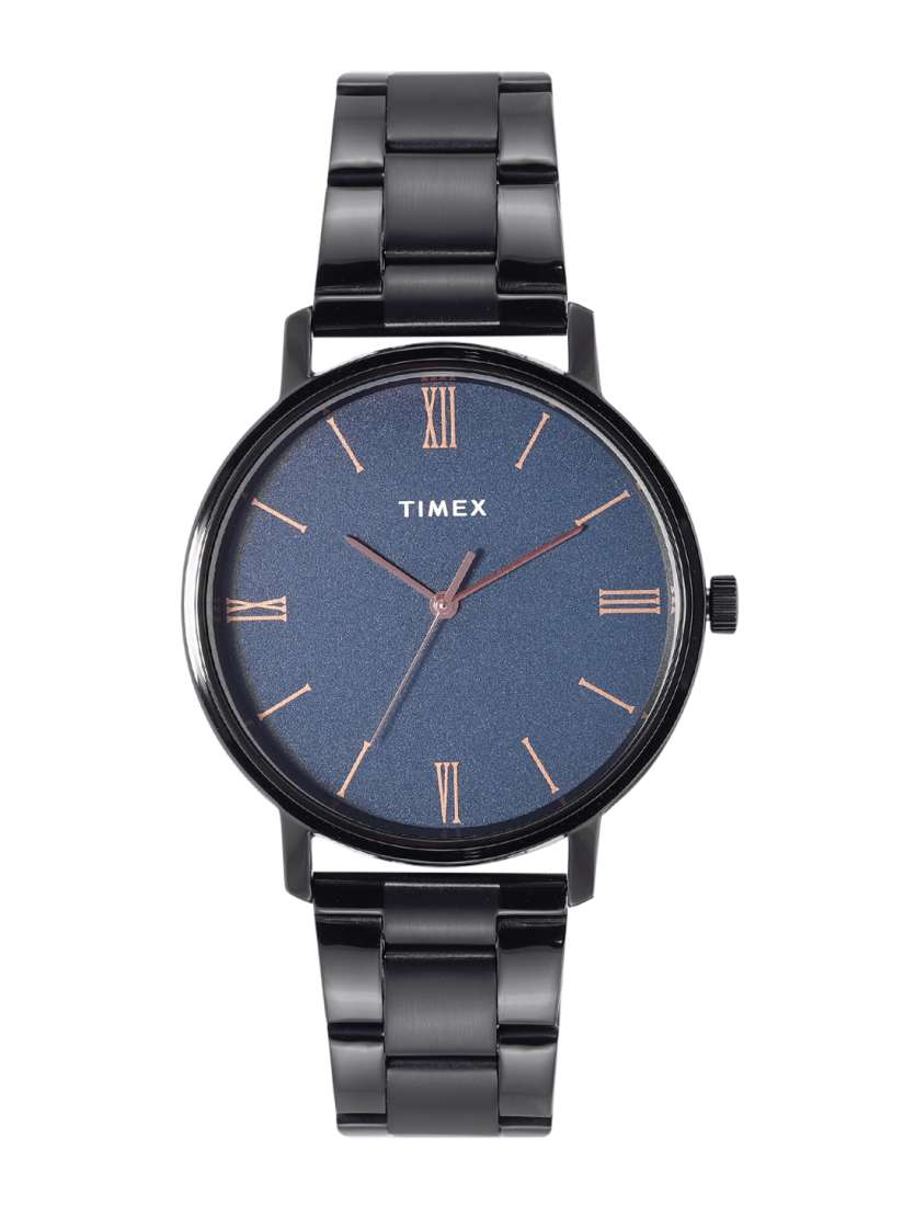Buy Timex Men Blue Brass Dial Black Analogue Watch TWTG80SMU09 Watches for Men 19172918 Myntra