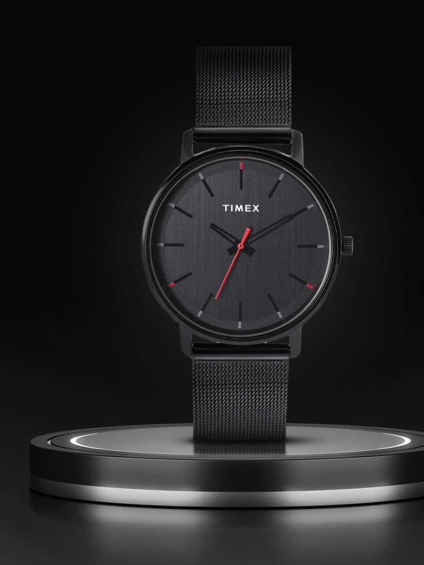 Timex all black watch sale