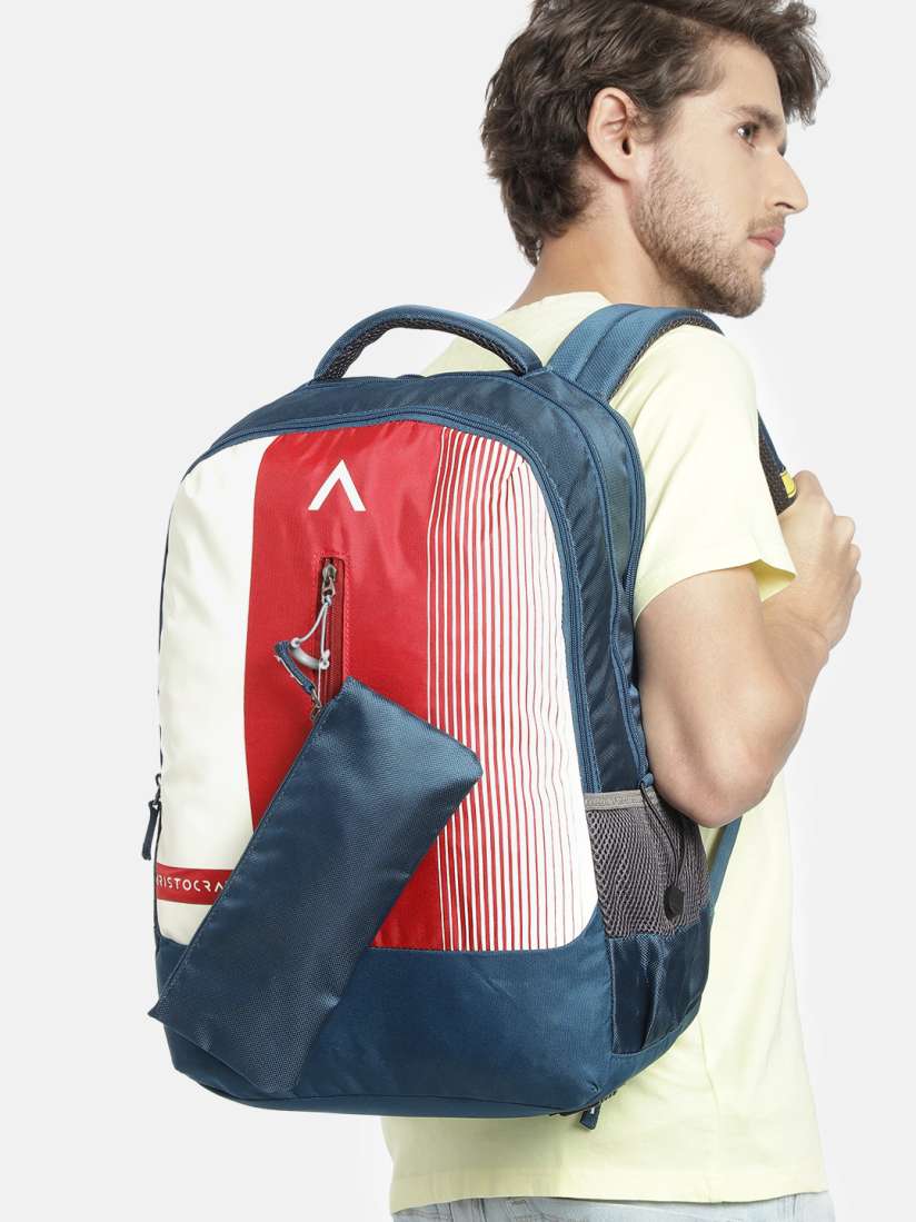 Buy Aristocrat Unisex Red White APEX Colourblocked Backpack Backpacks for Unisex 19184406 Myntra