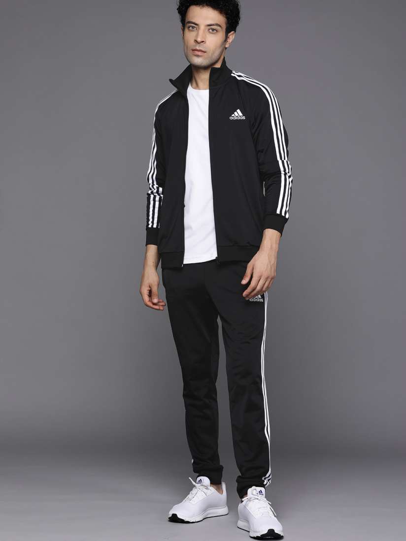 Buy ADIDAS Men Black White Striped Prime Green Technology Tracksuit Tracksuits for Men 19186760 Myntra