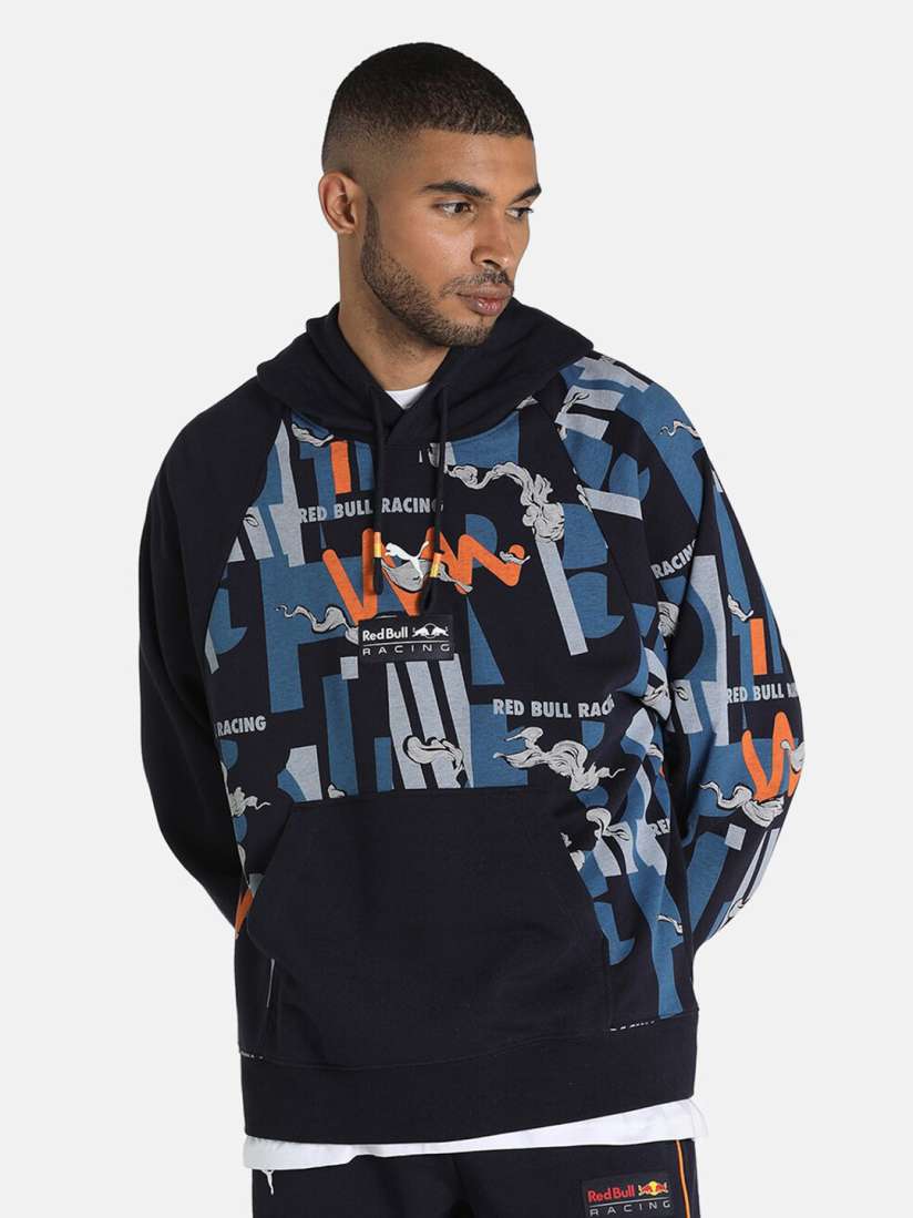 Buy PUMA Motorsport Men Blue Red Bull Racing AOP Motorsports Hoodie Sweatshirts for Men 19193412 Myntra