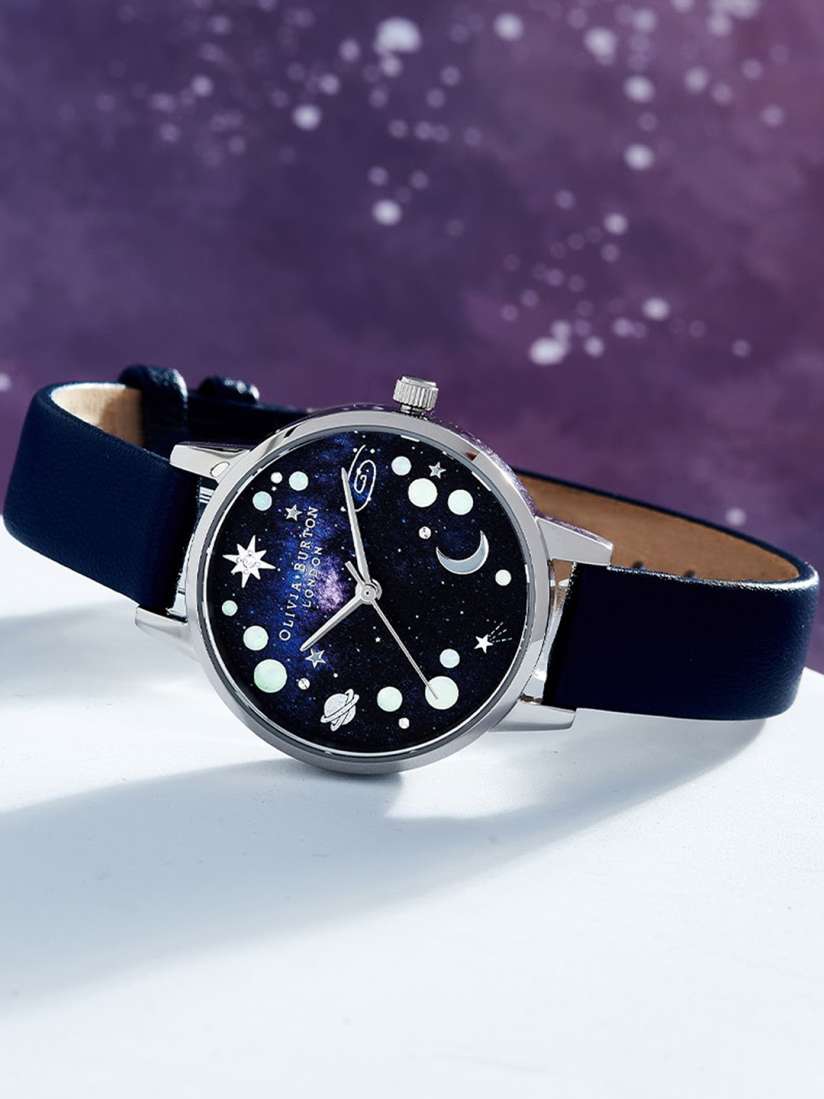 Buy Olivia Burton Women Black Printed Dial Leather Strap Analogue Watch OB16GD82 Watches for Women 19197752 Myntra