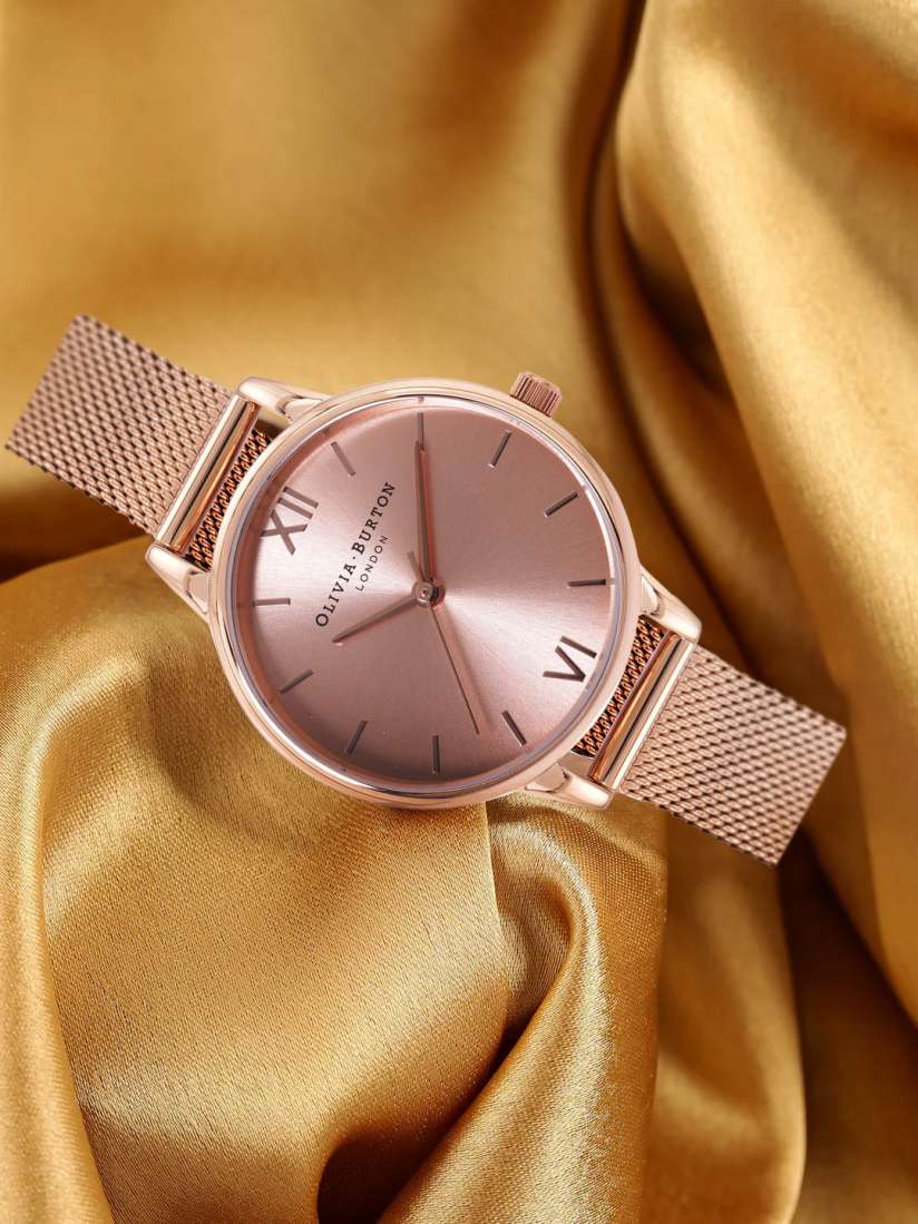 Buy OLIVIA BURTON LONDON Women Rose Gold Toned Dial Stainless Steel Analogue Watch OB16MD84 Watches for Women 19197754 Myntra