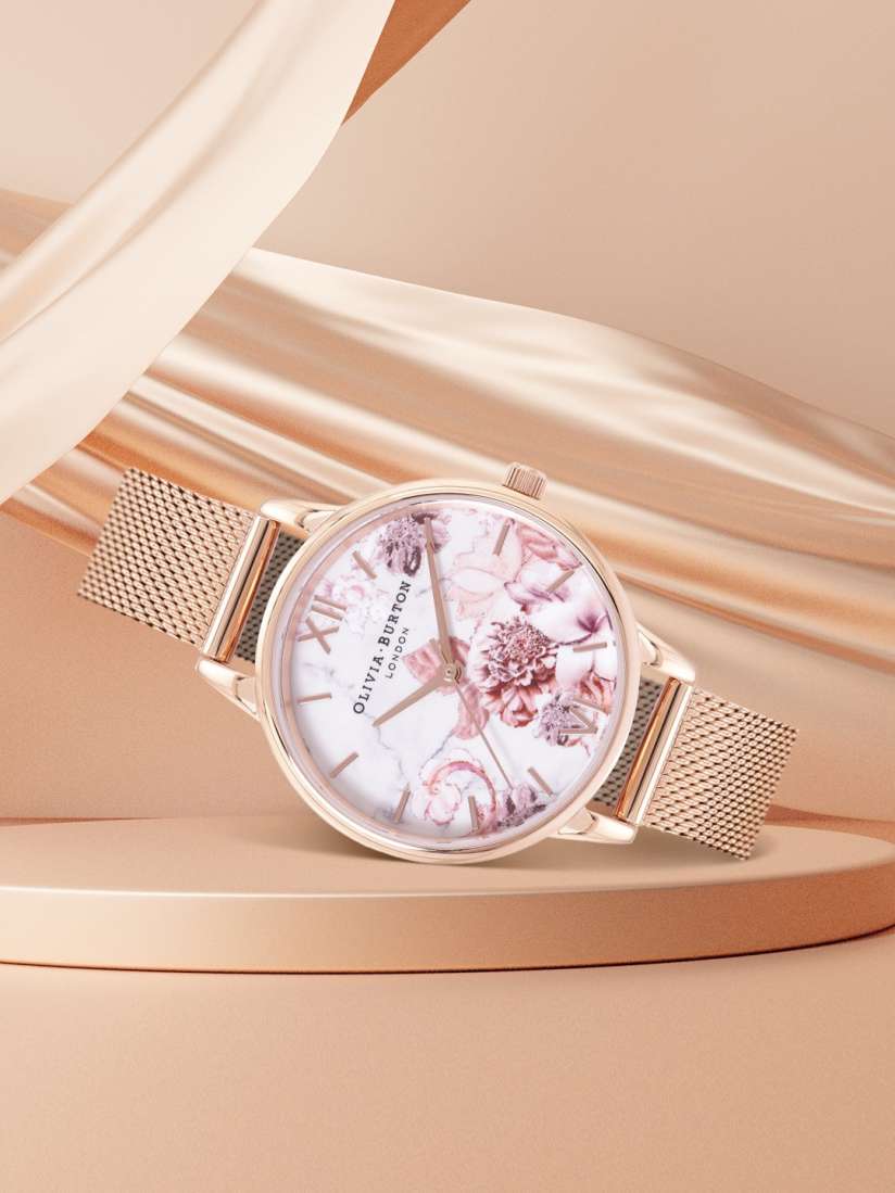 Buy OLIVIA BURTON LONDON Women White Marble Florals Printed Analogue Watch OB16CS06 Watches for Women 19197780 Myntra