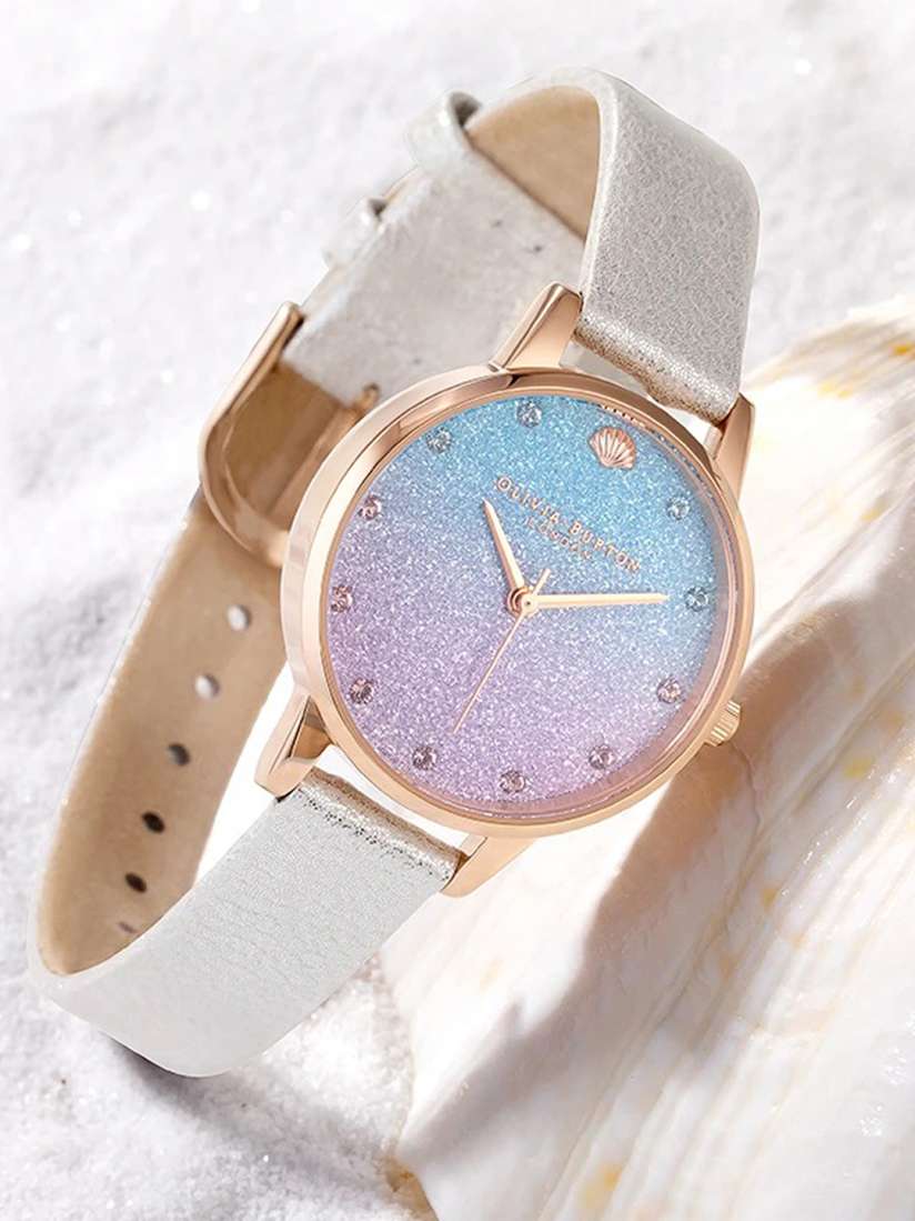 Buy Olivia Burton Women Blue Wishing Wave Embellished Analogue Watch OB16US60 Watches for Women 19198770 Myntra
