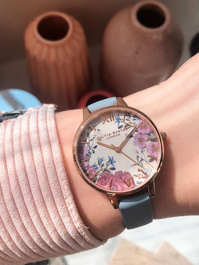 Buy OLIVIA BURTON LONDON Women Peach Pink Floral Print Dial Leather Strap Watch OB16EG132 Watches for Women 19198808 Myntra