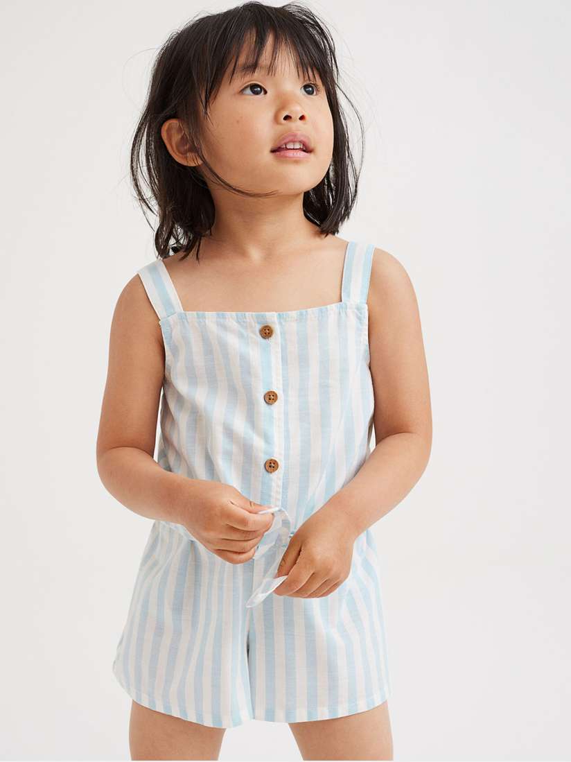 Buy H M Girls Turquoise Blue White Striped 2 Piece Set Clothing Set for Girls 19216668 Myntra