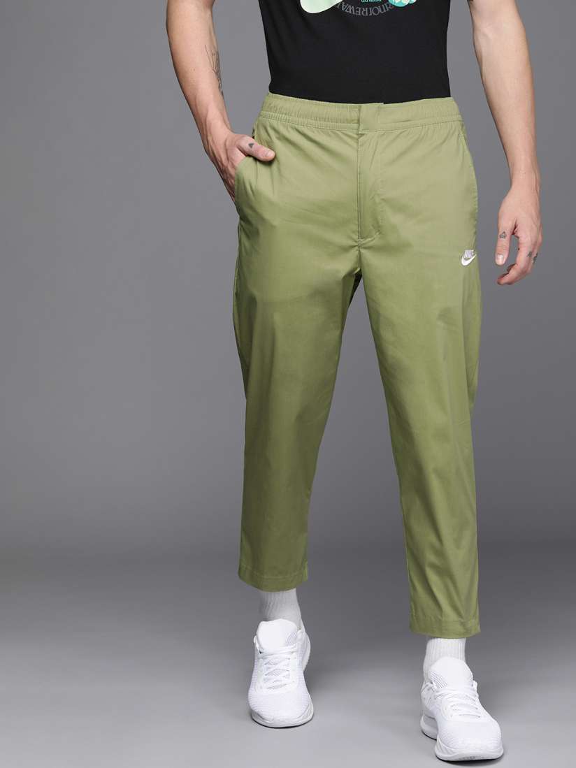 Olive green nike sweatpants mens discount