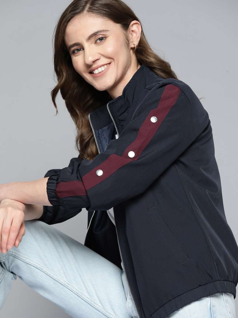 Navy tailored jacket womens online