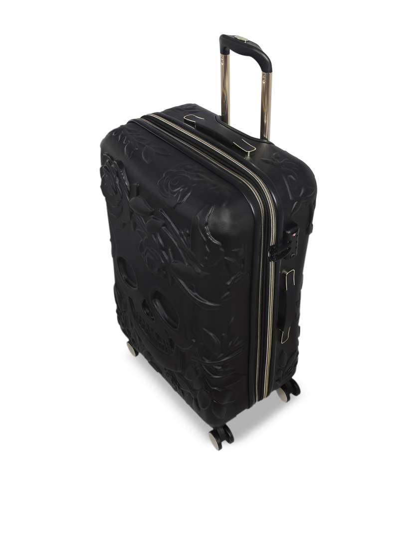 Black skull suitcase deals