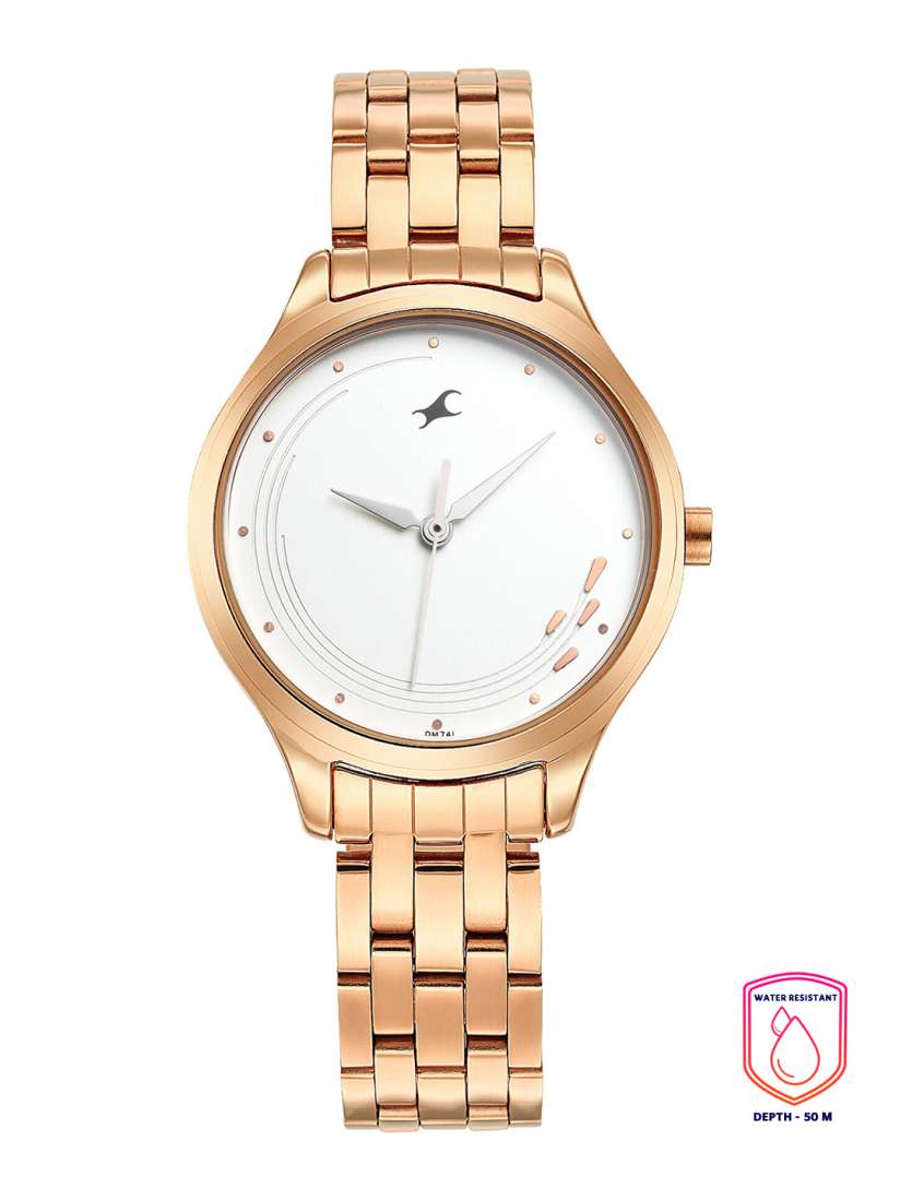 Fastrack white analogue watch deals