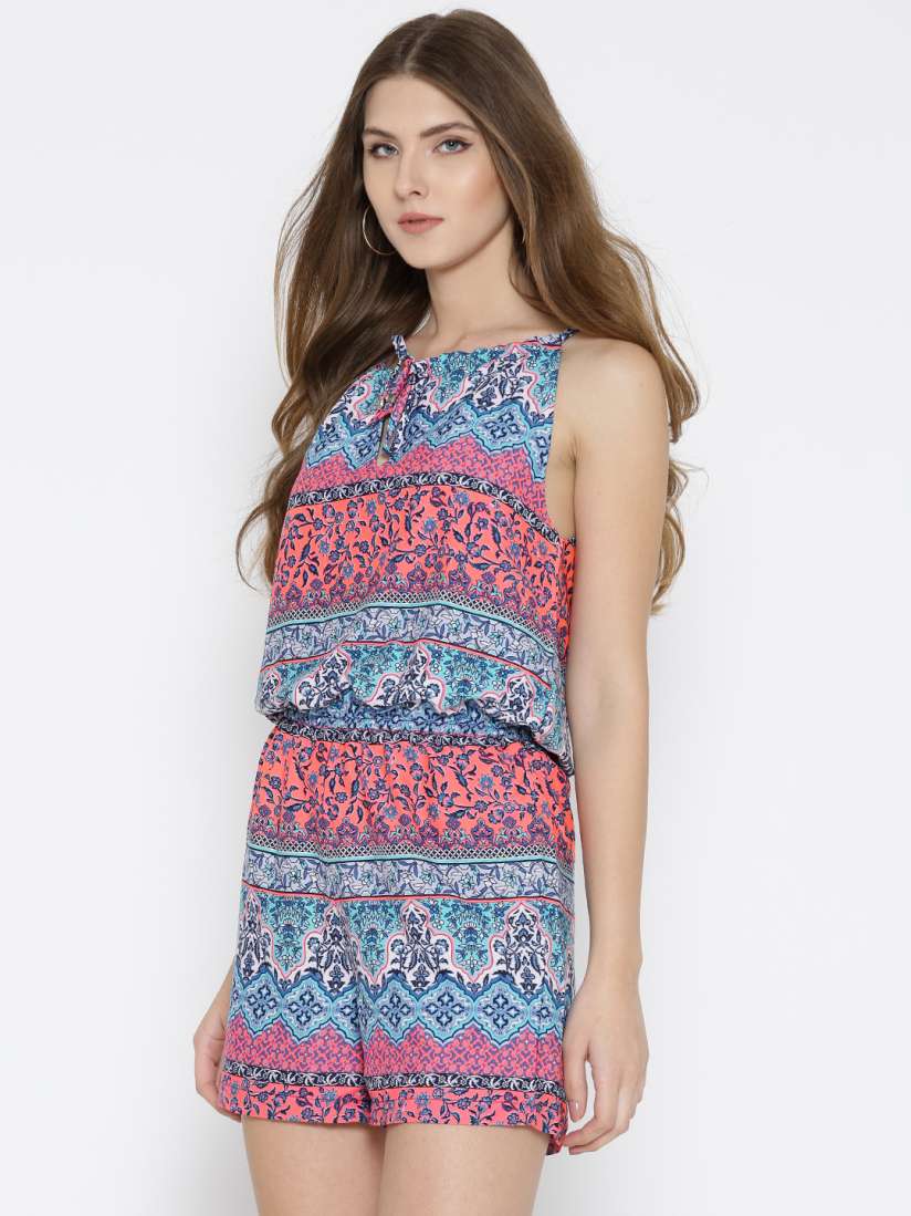 Neon orange playsuit clearance