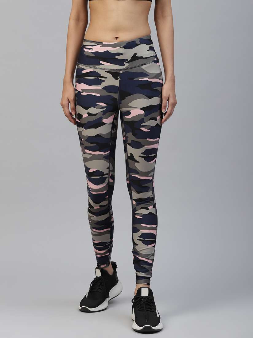 Buy Marks Spencer Women Navy Blue Pink Camouflage Printed Leggings Leggings for Women 19241846 Myntra