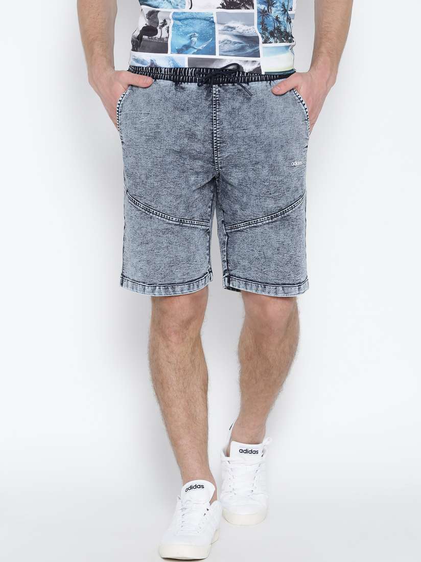 Buy ADIDAS NEO Men Blue SSD Washed Denim Shorts Shorts for Men 1924229 Myntra