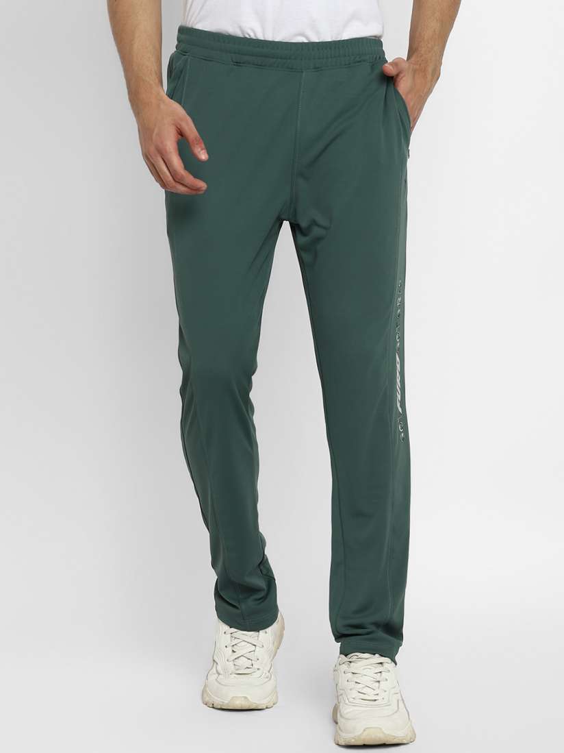 Red and green track pants top