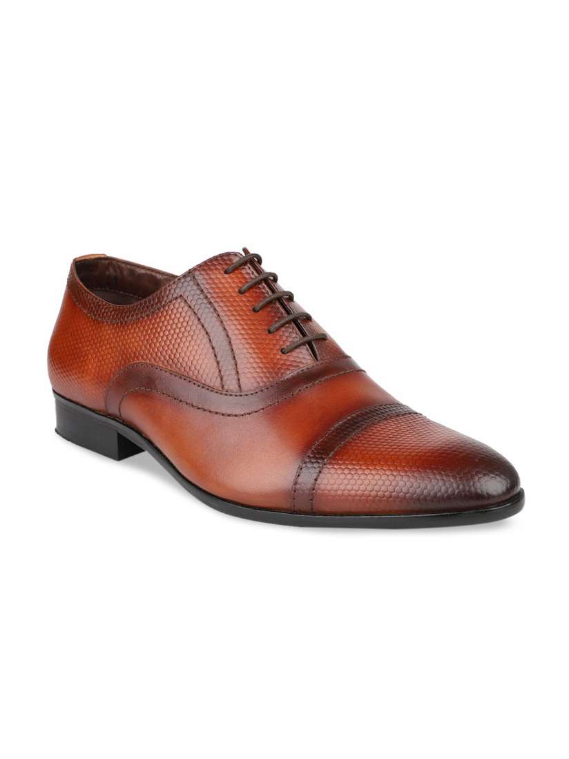 Buy ATESBER by Inc.5 Men Tan Brown Solid Formal Oxfords Formal Shoes for Men 19248898 Myntra