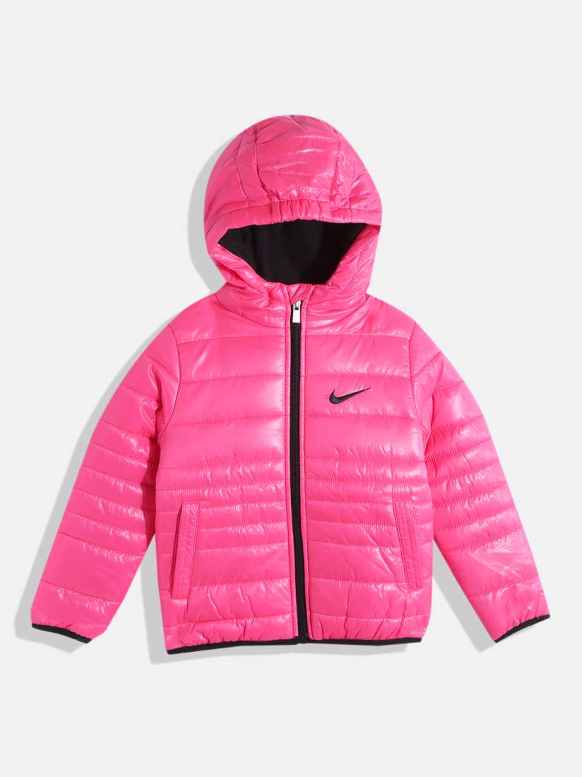 Buy Nike Girls Pink Brand Logo Print Detail Water Resistant Padded Jacket Jackets for Girls 19250606 Myntra
