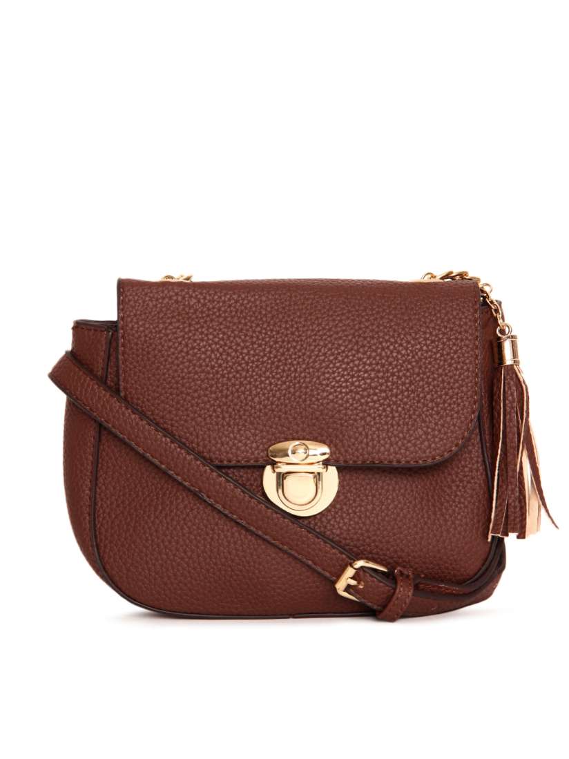 Buy ToniQ Brown Textured Sling Bag Handbags for Women 1925892 Myntra