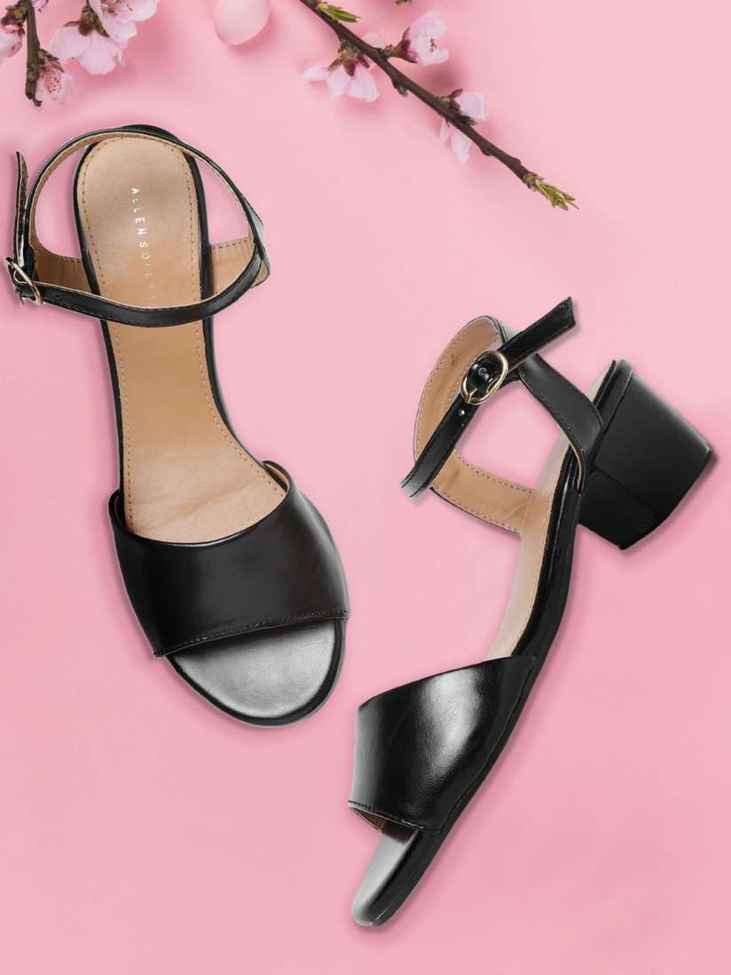 Allen solly black heels clearance