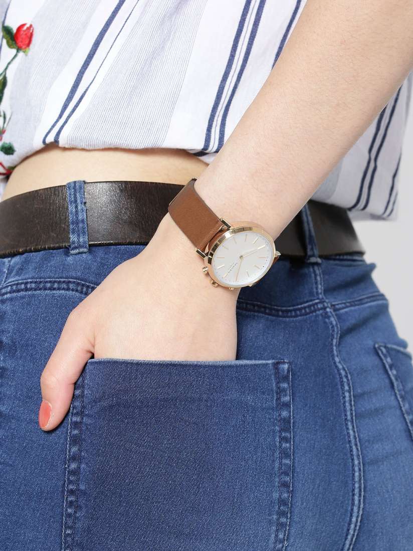 Buy SKAGEN Women Silver Toned Hybrid Watch SKT1206 Smart Watches for Women 1926496 Myntra