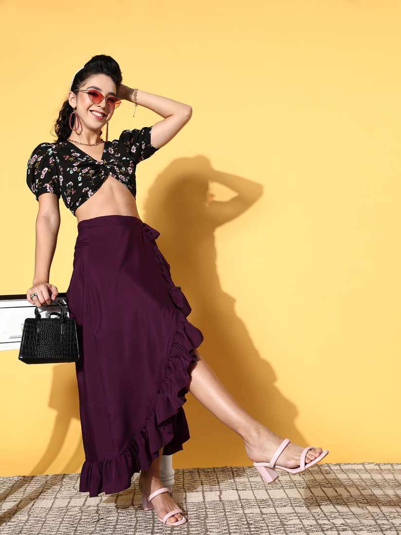 Ladies skirts myntra top