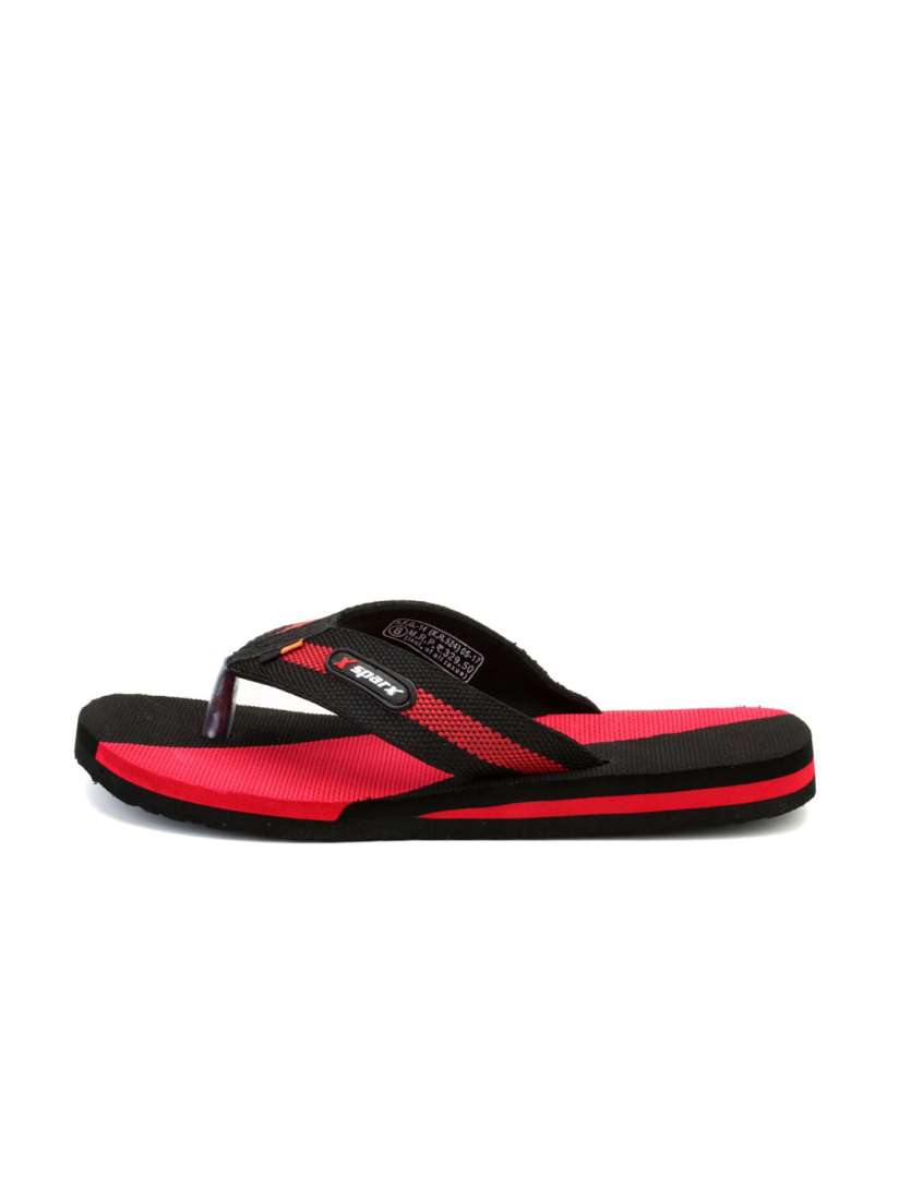 Sparx slippers red and black deals