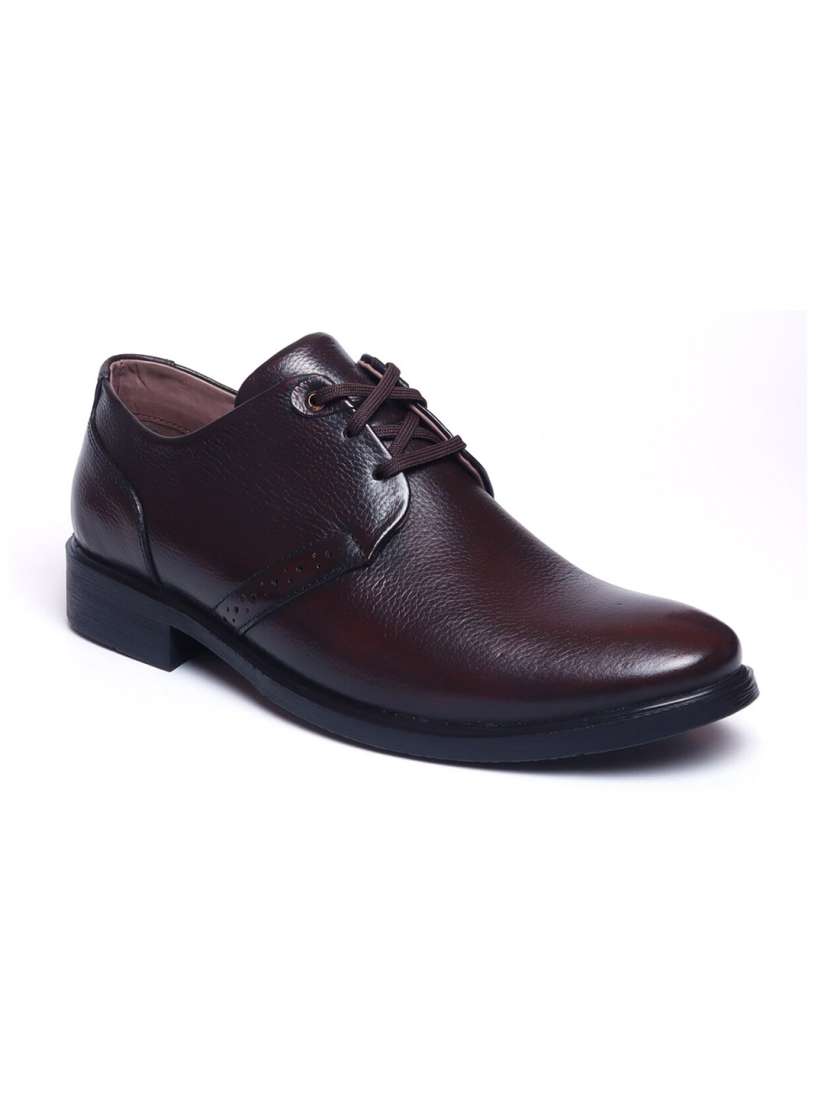 Buy Zoom Shoes Men Brown Solid Formal Derbys Formal Shoes for Men 19280288 Myntra