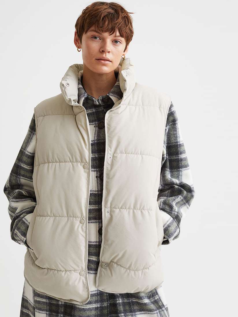 H&m Puffer Gilet Damen H&M Womens Black Puffer Vest/Jacket
