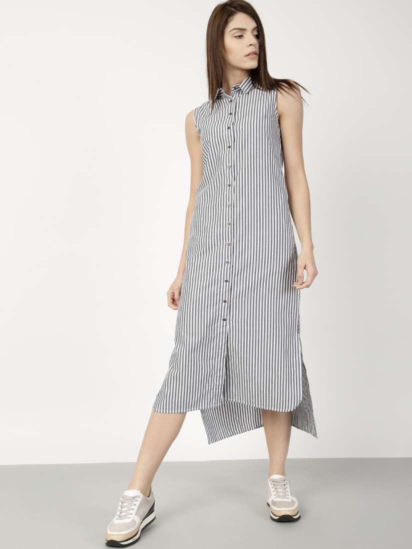 Longline shirt dress womens top