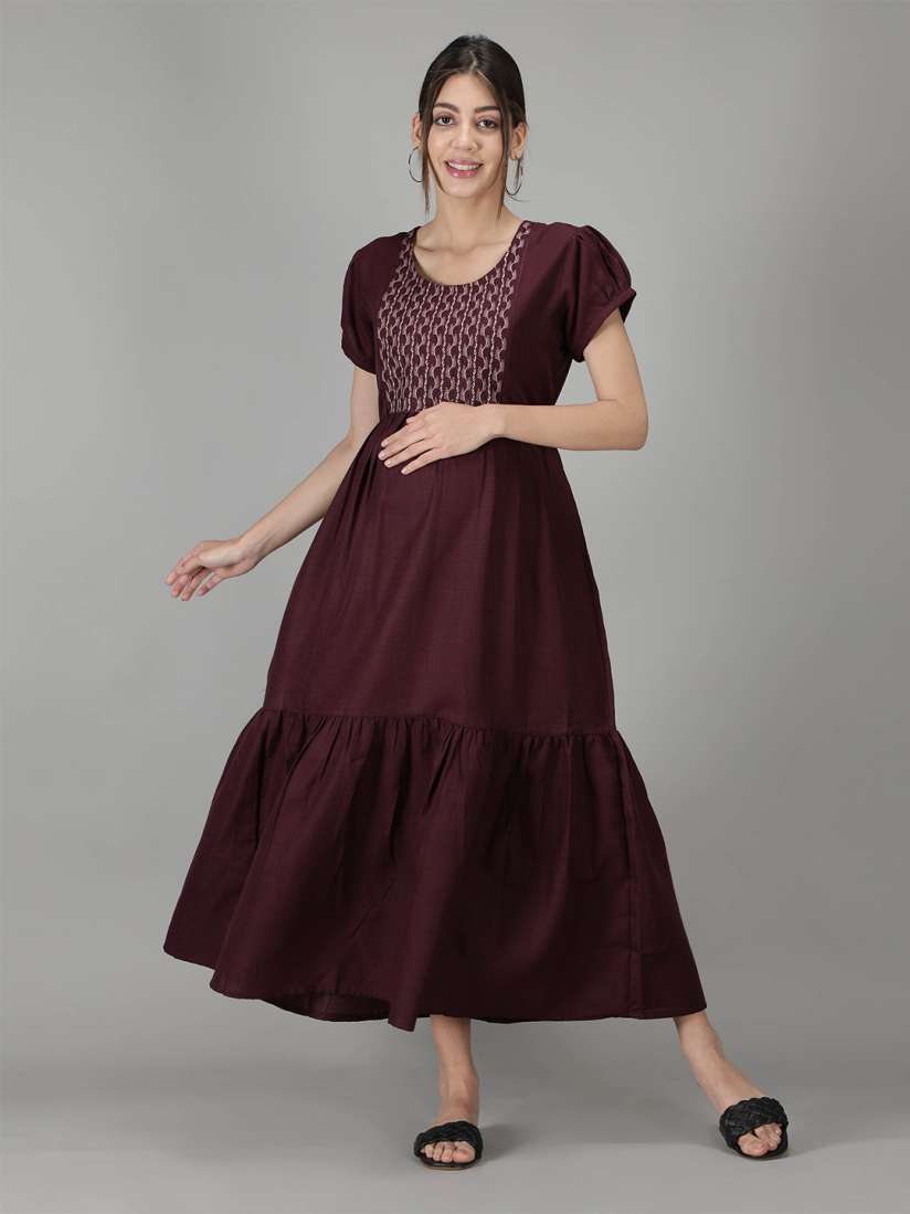 Feeding gowns myntra on sale