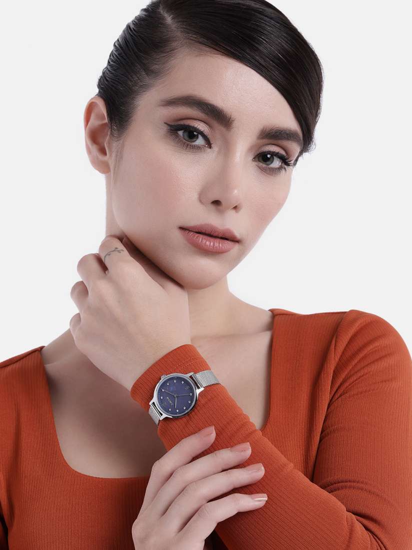Buy bebe Women Embellished Bracelet Style Analogue Watch BB 05 03 Steel Watches for Women 19297052 Myntra