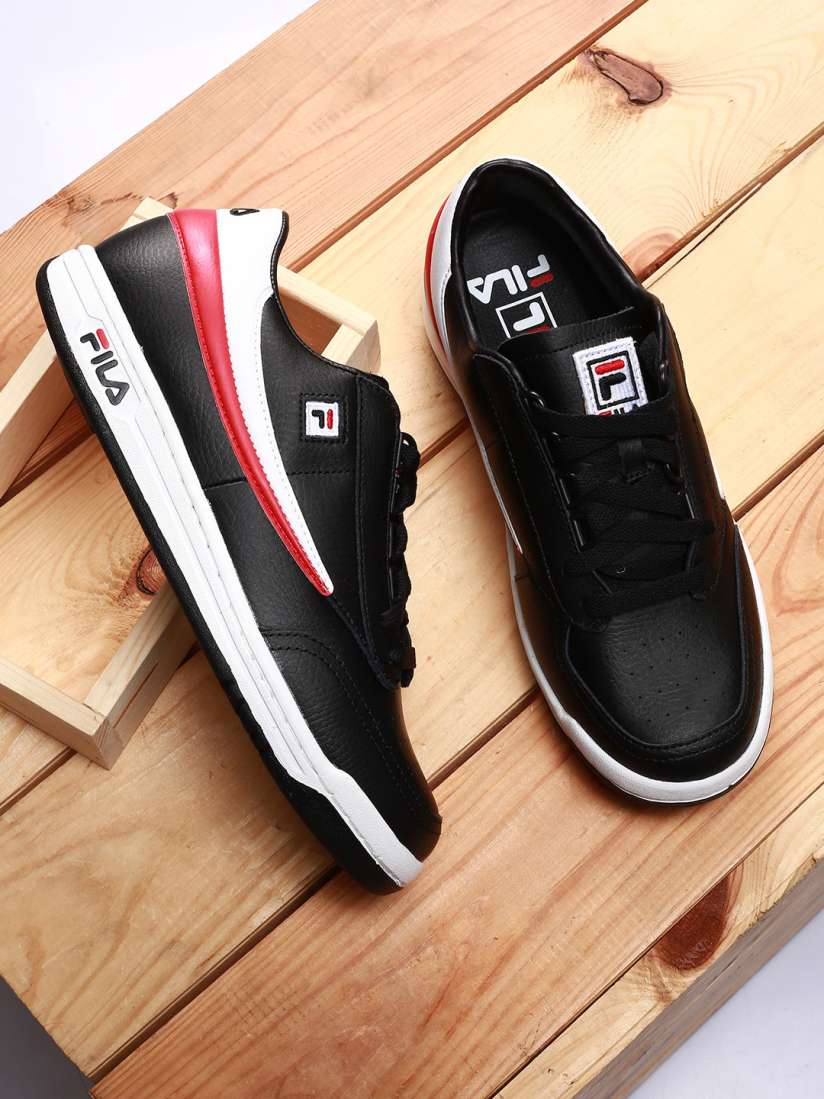 Buy FILA Men Black Colourblocked PU ORIGINAL TENNIS Sneakers Casual Shoes for Men 19305588 Myntra