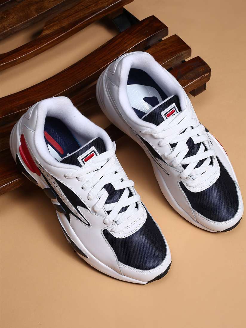 Buy FILA Men White Colourblocked PU MINDBLOWER Sneakers Casual Shoes for Men 19305604 Myntra