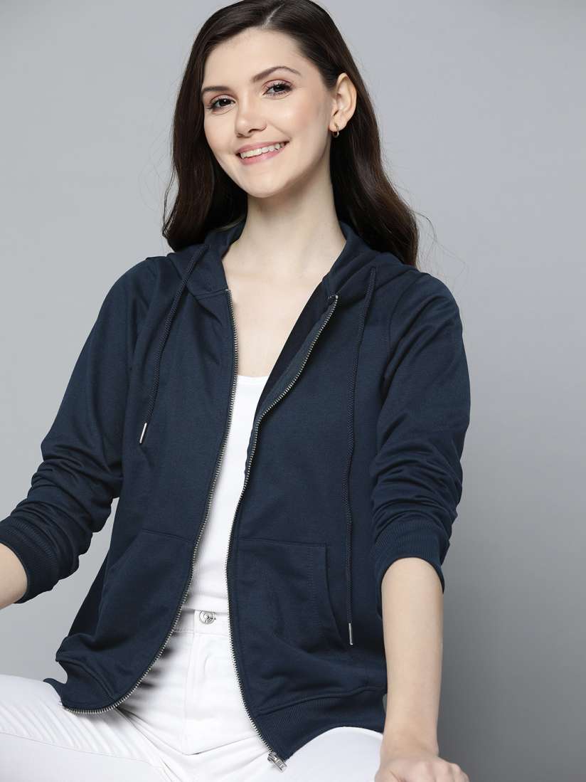 Navy blue hoodie women's best sale
