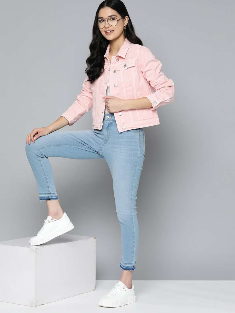 Myntra denim jacket for women deals