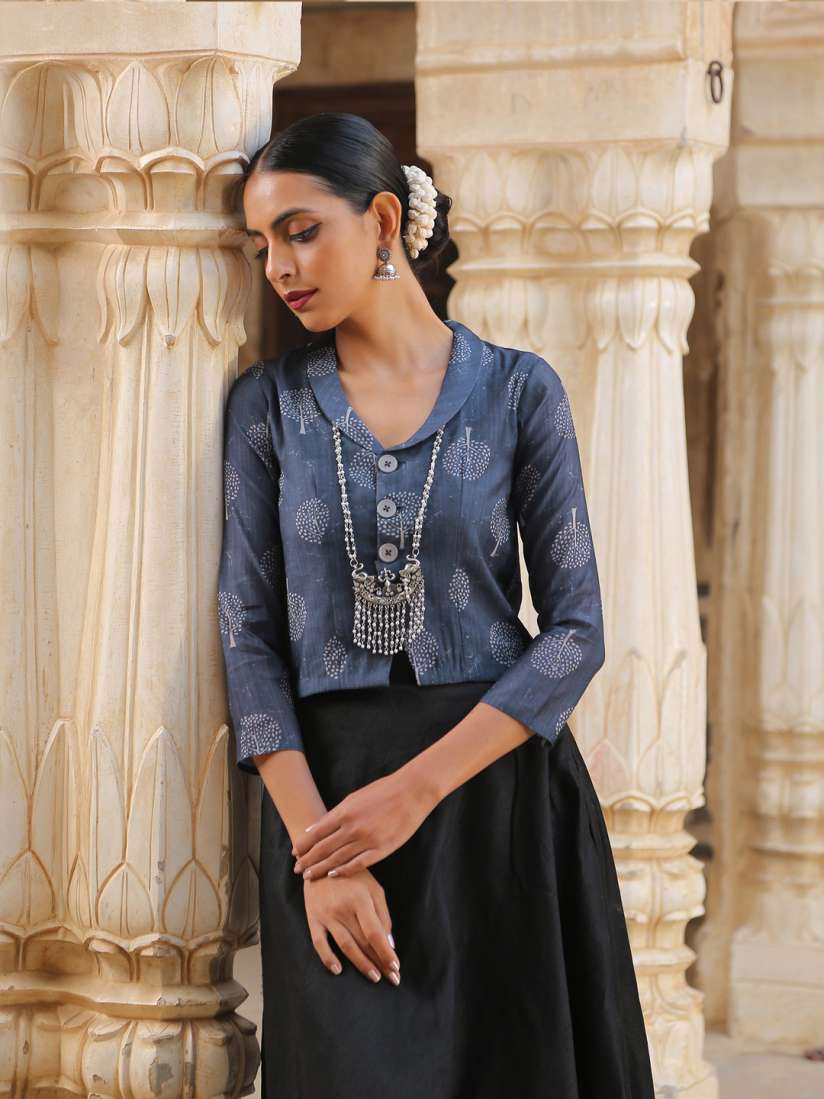 Shirt blouse for saree on sale