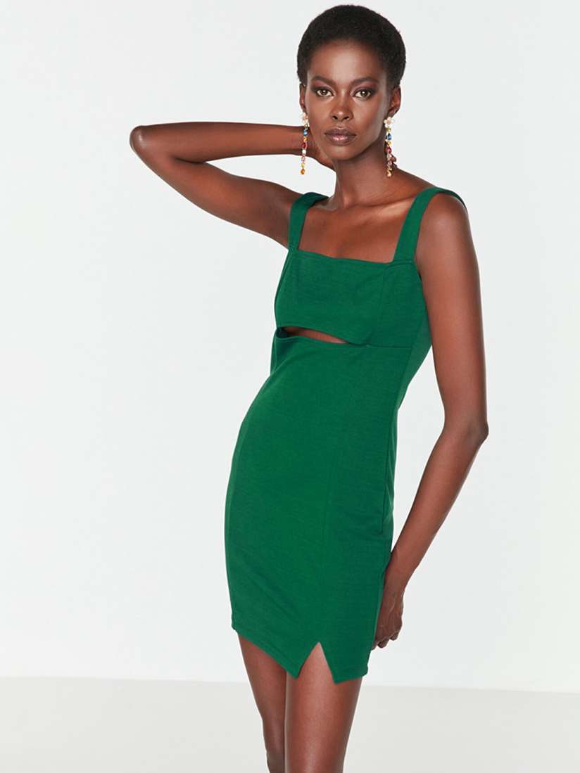 Buy Trendyol Green Sheath Dress Dresses for Women 19311954 Myntra