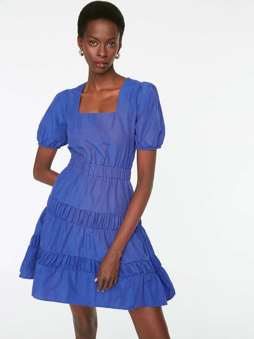 Solid a line dress store