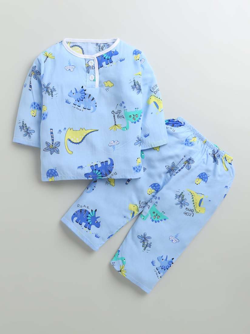 Buy Hopscotch Boys Blue Night suits Night suits for Boys 19317258 Myntra