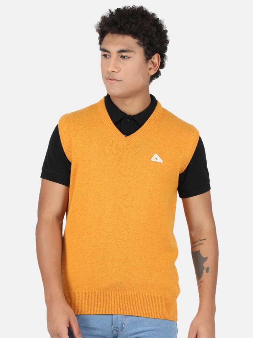 Yellow polo sweater vest hotsell