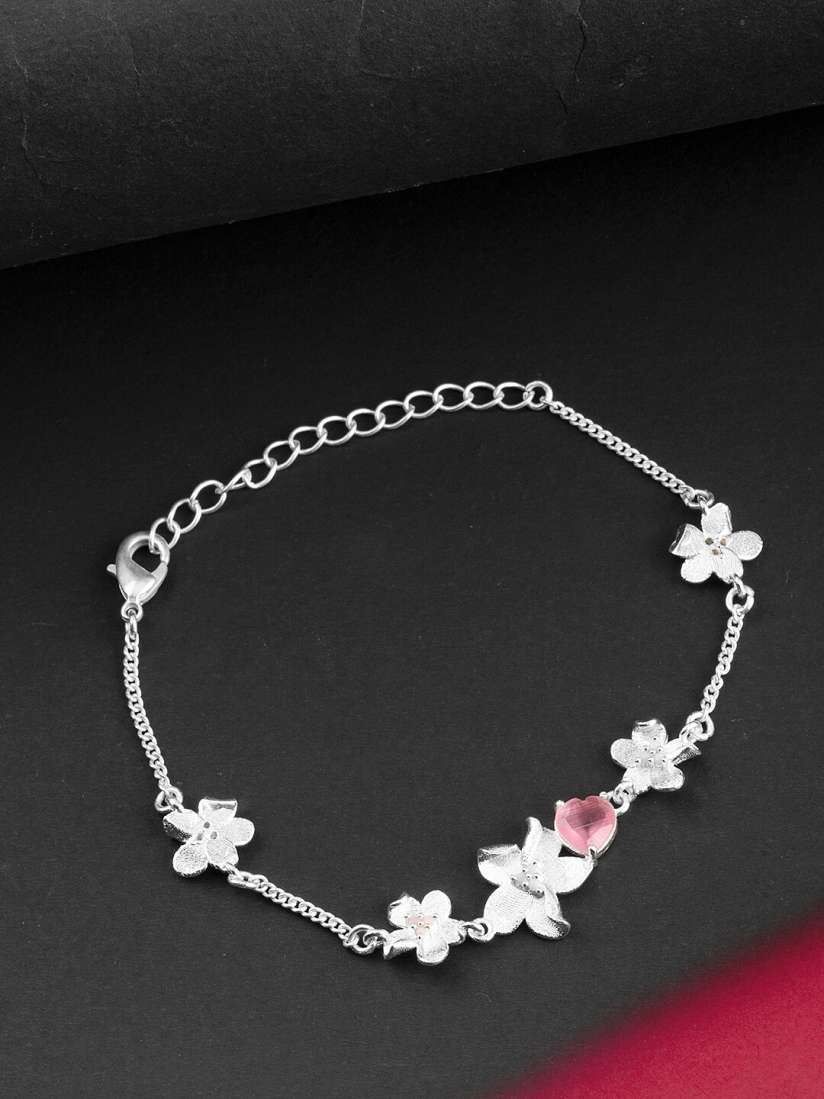 Voylla silver bracelet on sale