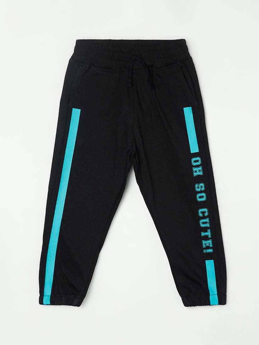 Buy Juniors by Lifestyle Boys Black Printed Cotton Joggers Track Pants for Boys 19331474 Myntra