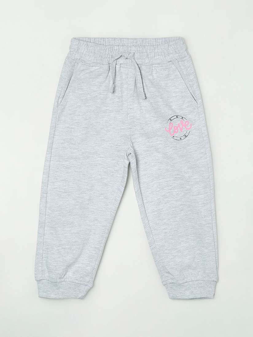 Girls grey track pants clearance