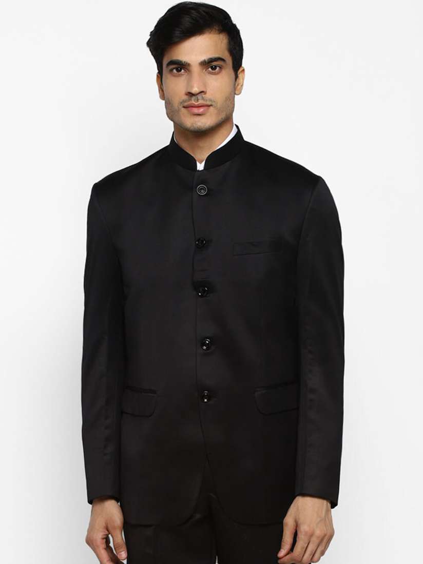 Mandarin shirt with blazer clearance