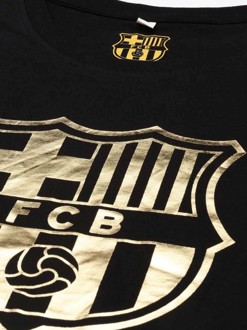 Barcelona shirt zwart goud hot sale