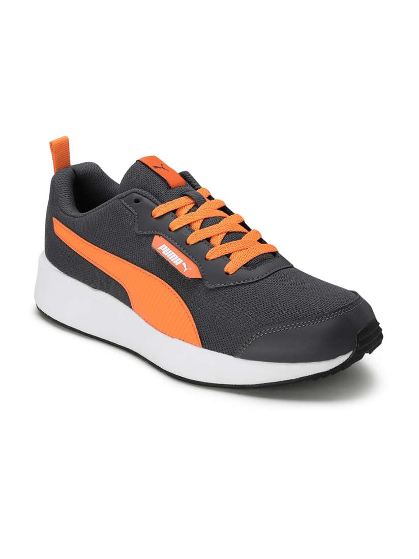Grey and orange puma shoes hot sale