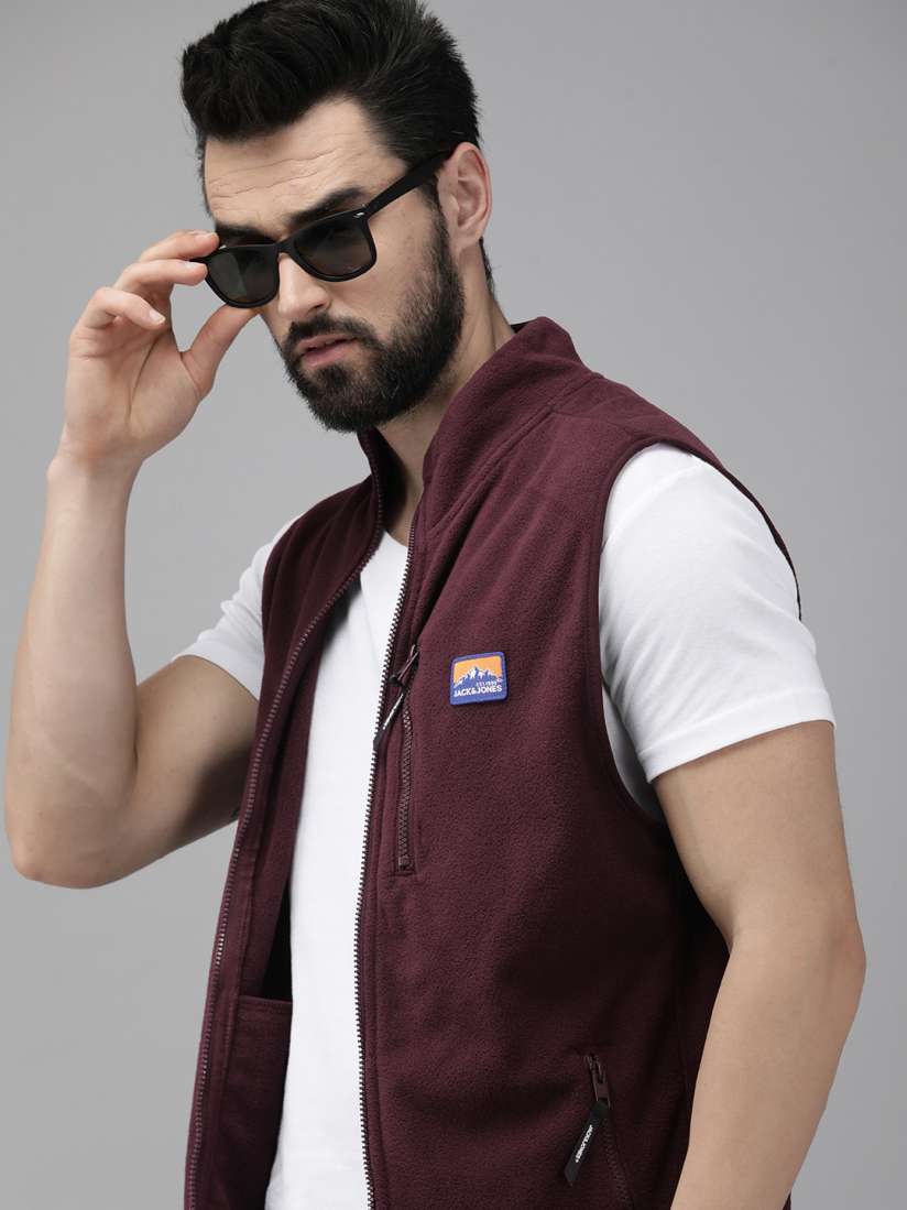 Buy Jack Jones Men Burgundy Solid Tailored Jacket Jackets for Men 19348794 Myntra