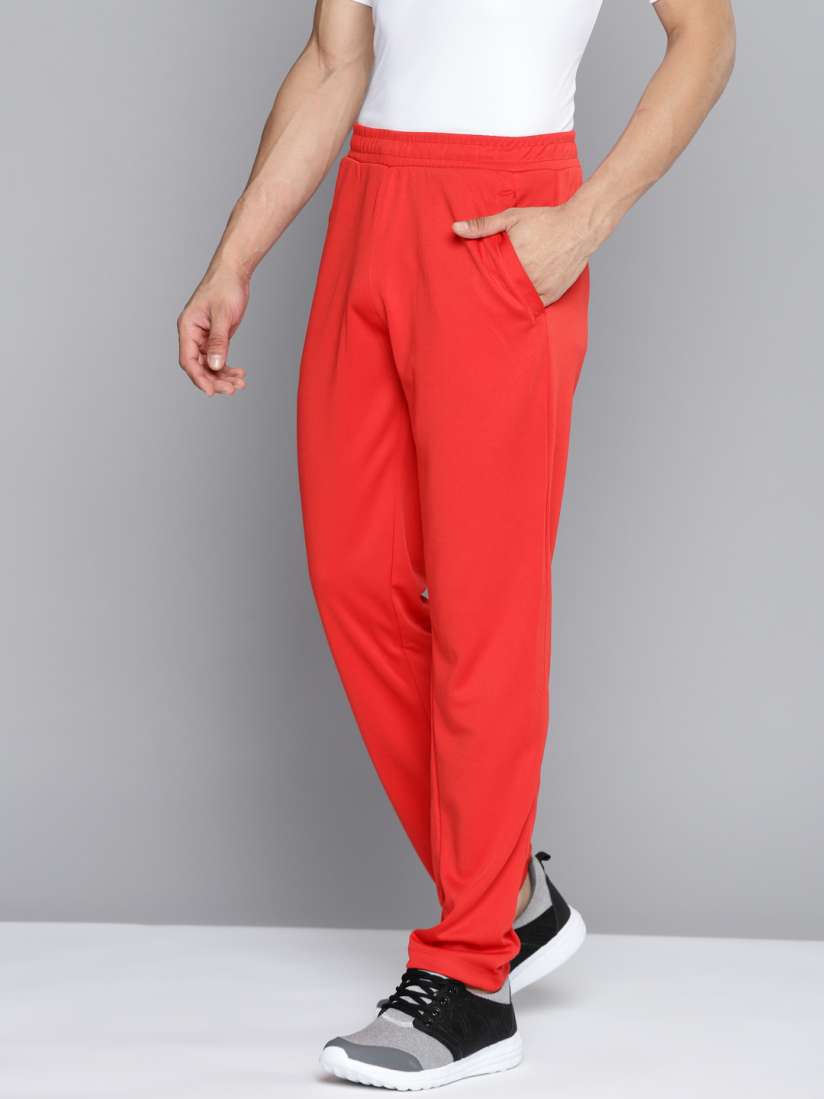 Red colour track pants store